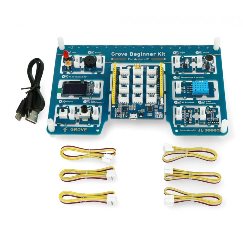 Grove Beginner Kit with 10 Sensors and Seeeduino Lotus - Seeedstudio 110061162