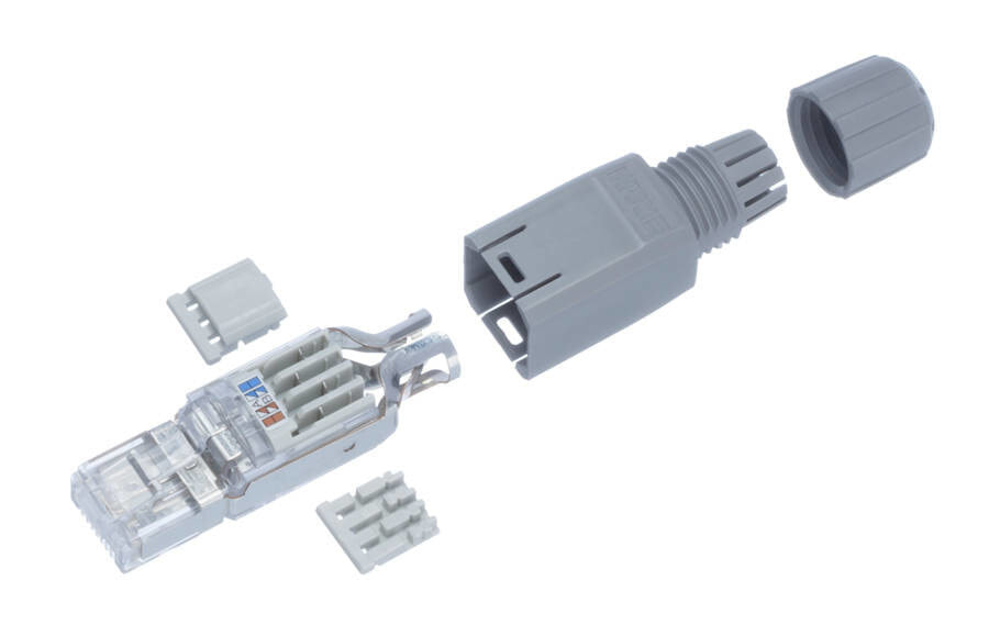 R&M R312231 коннектор RJ-45 Серый, Прозрачный