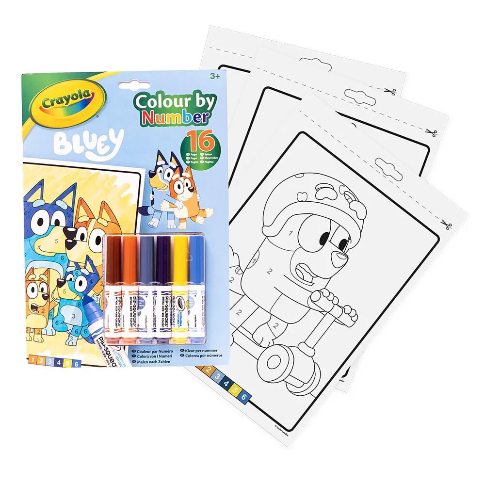 CRAYOLA Activities and coloring book bluey numbers