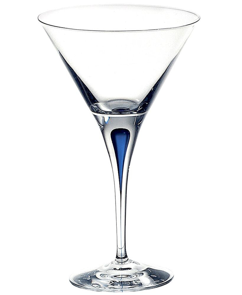 Orrefors intermezzo Blue Martini Glass