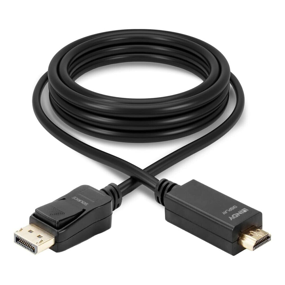 Адаптер для DisplayPort на HDMI LINDY 36923 Чёрный