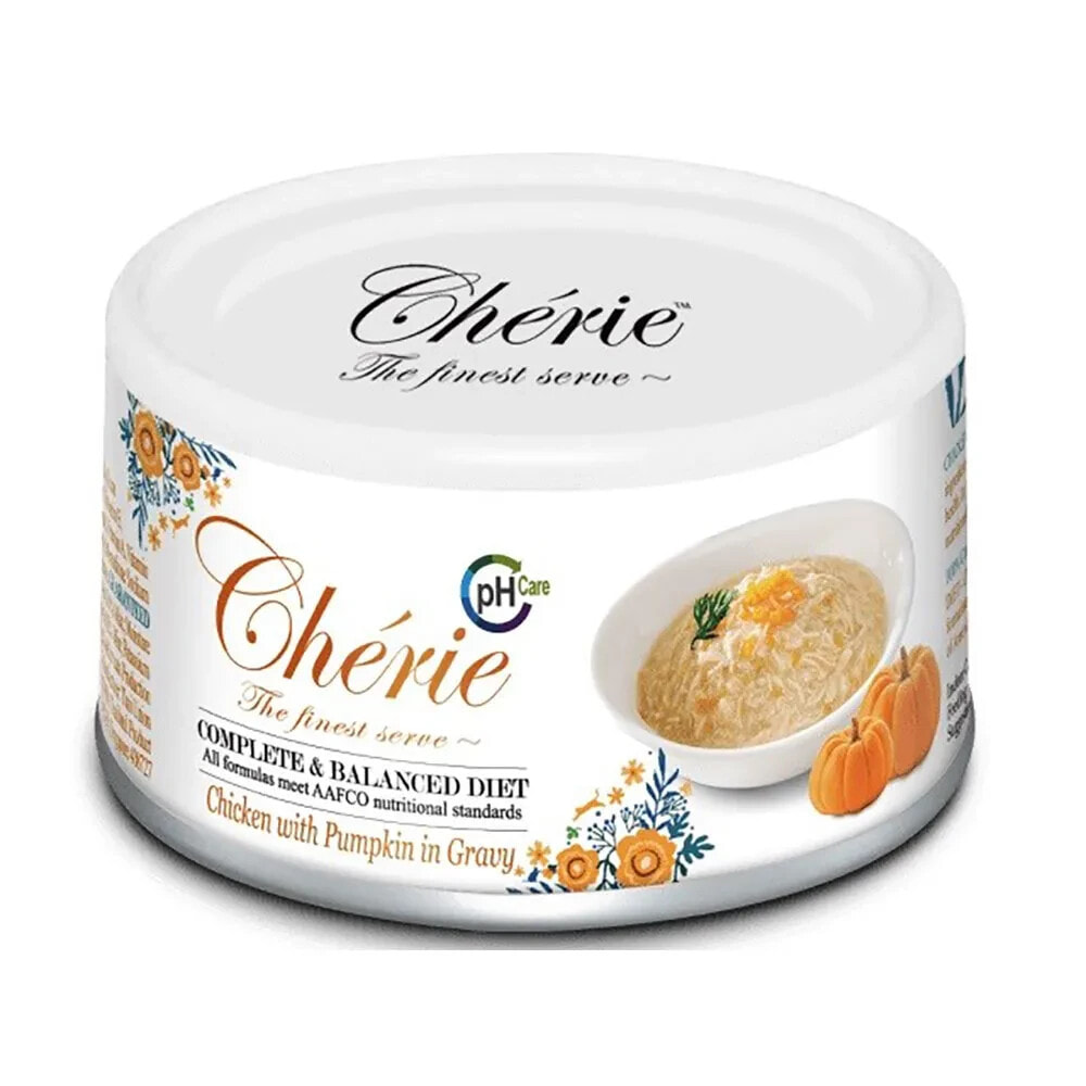 CHERIE Chicken with pumpkin wet cat food 80g