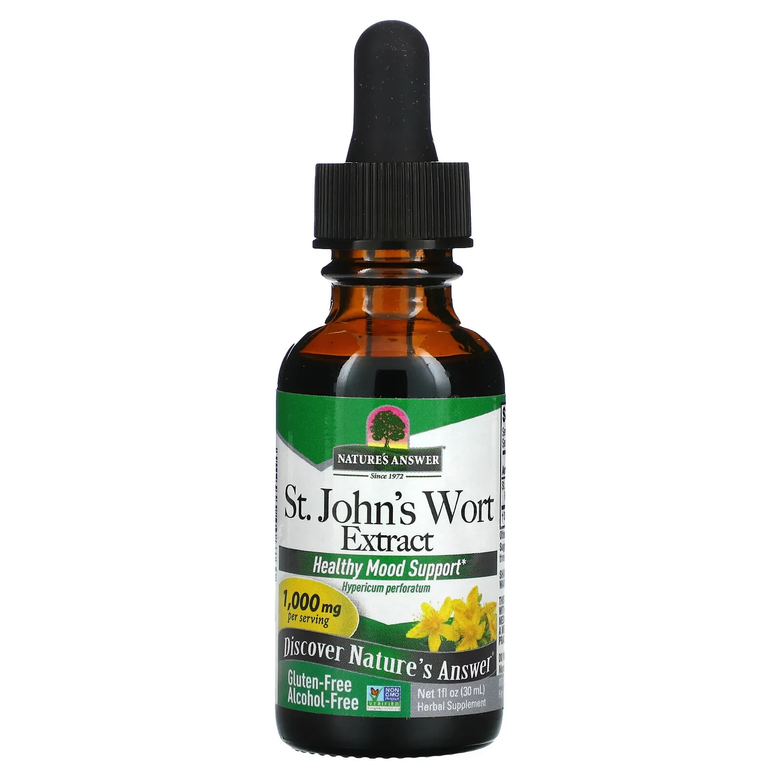 Nature's Answer, St. John's Wort Extract, Alcohol-Free, 1,000 mg, 1 fl oz (30 ml)