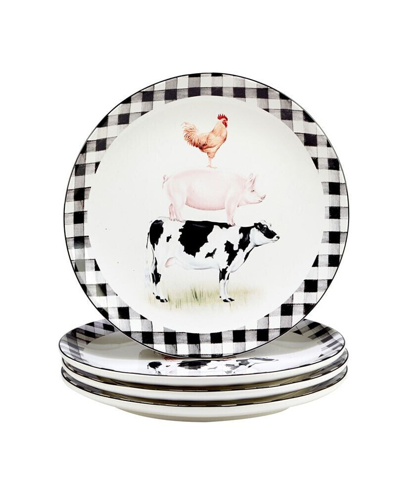 Certified International on The Farm Dinner Plate, Set of 4