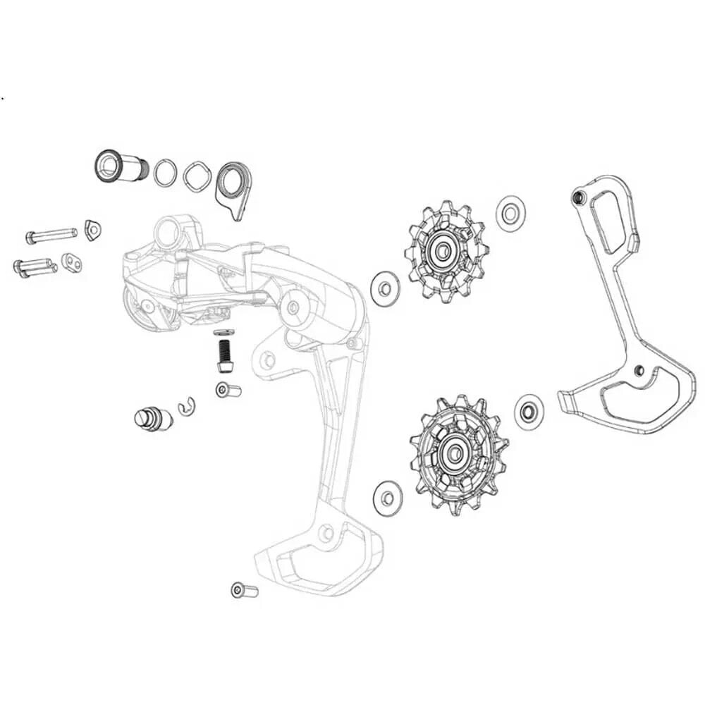 SRAM 2P Adjust Kit For X0 T-Type Eagle AXS