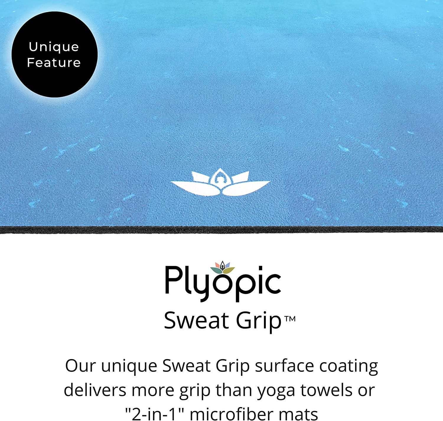 HOT YOGA TOWEL by PLYOPIC – Non-Slip Yoga Mat Towel with Sweat