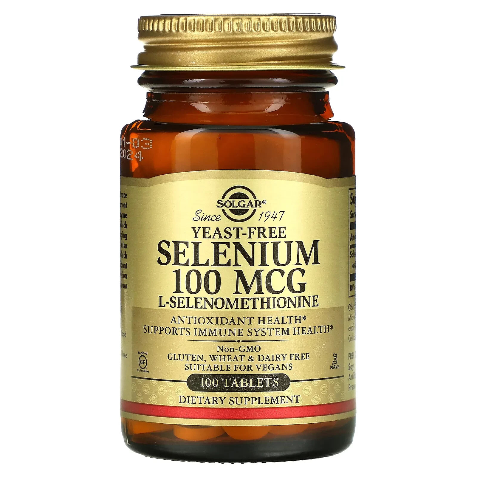 Solgar, Selenium, Yeast-Free, 200 mcg, 250 Tablets