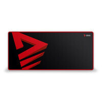 Savio Turbo Dynamic - Black,Red - Image - Fabric,Rubber - Non-slip base - Gaming mouse pad