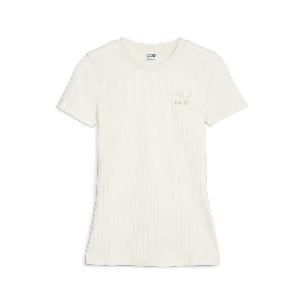 PUMA SELECT Classics Ribbed Slim Fit Short Sleeve T-Shirt