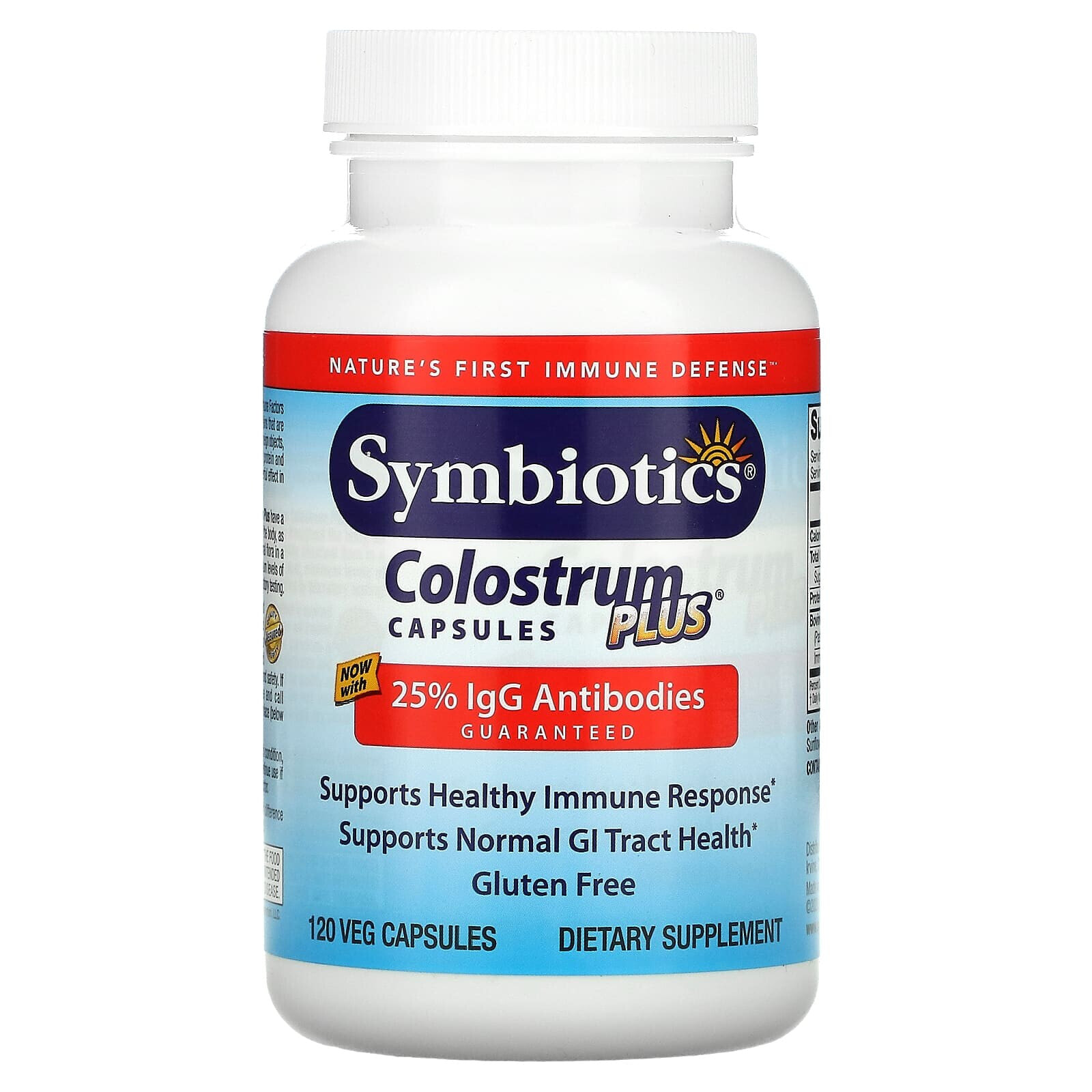 Симбиотикс, Colostrum Plus, 120 вегетарианских капсул