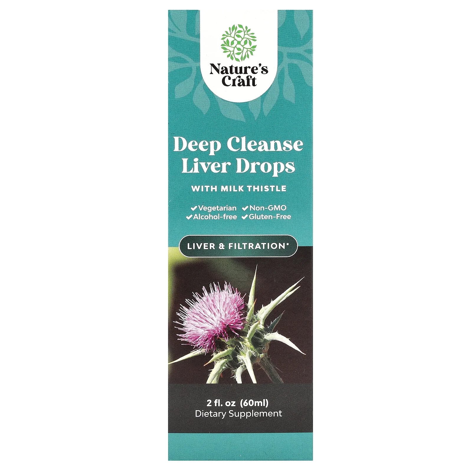 Deep Cleanse Liver Drops with Milk Thistle, 2 fl oz (60 ml)