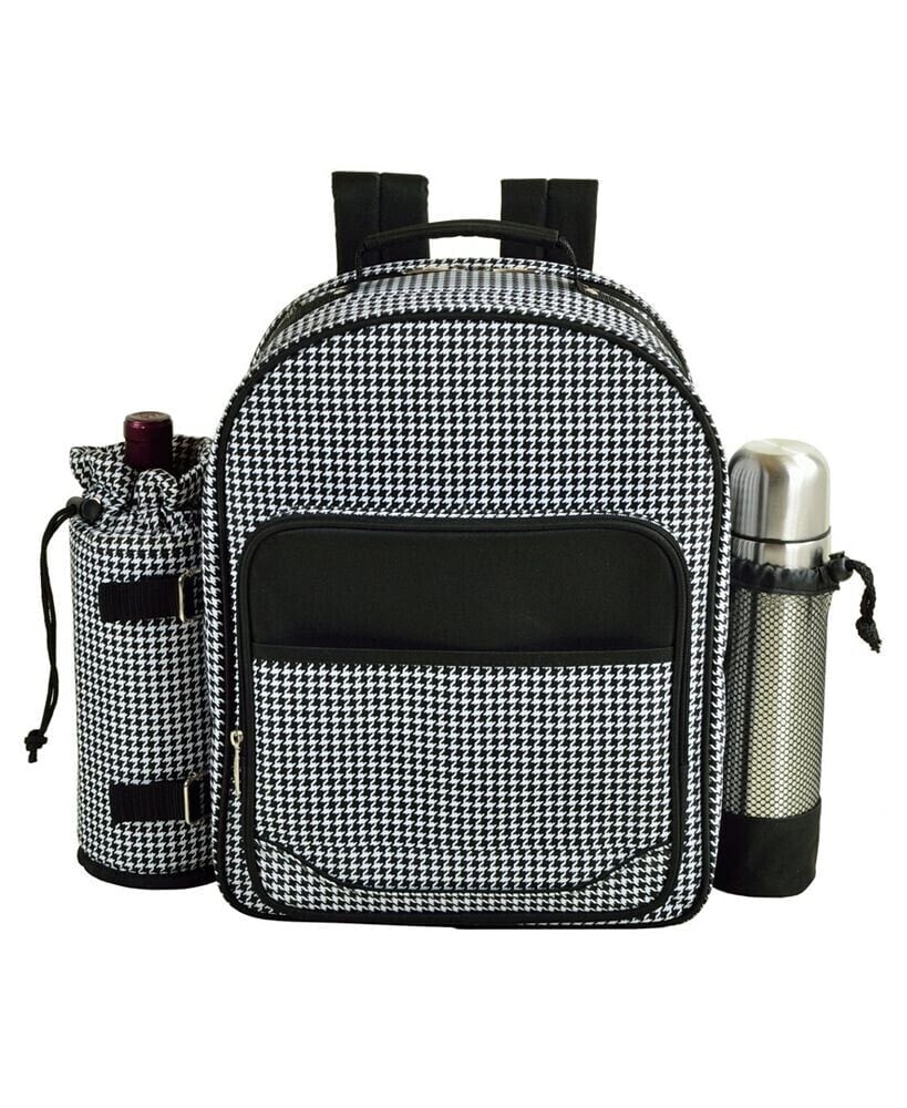 Deluxe 2 Person Picnic, Coffee Backpack Cooler with Wine Pouch