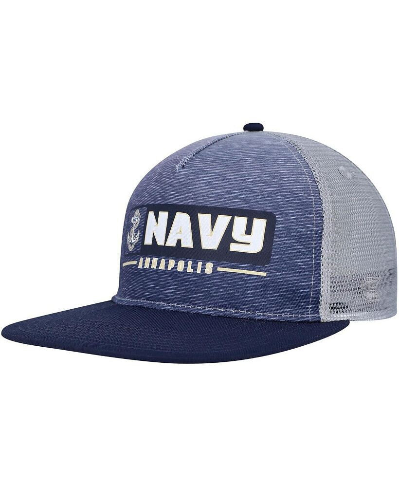 Colosseum men's Navy, Gray Navy Midshipmen Snapback Hat