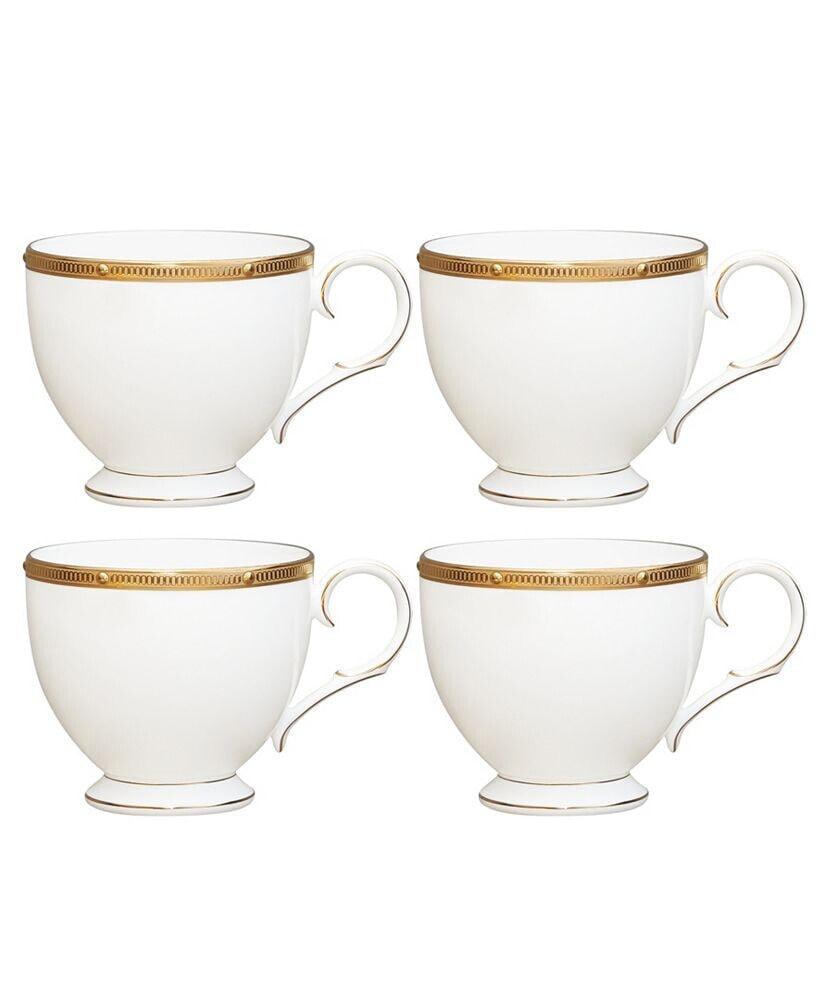 Rochelle Gold Set of 4 Cups, Service For 4