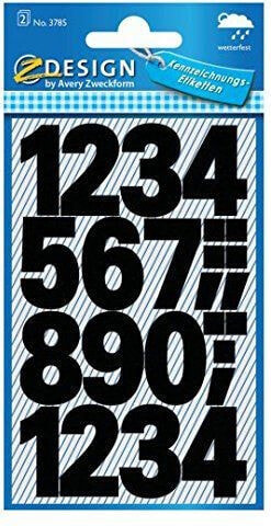 Avery Zweckform Stickers black numbers (151982)