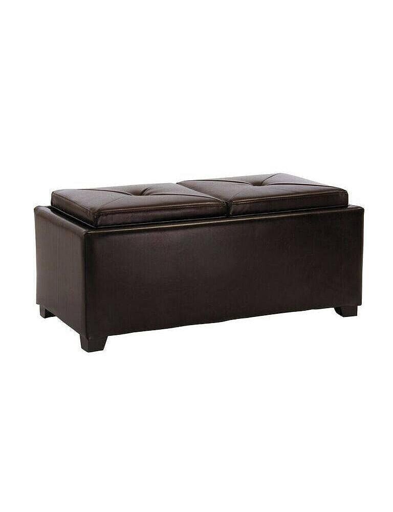 Noble House maxwell Contemporary Tray Top Storage Ottoman