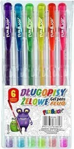 Письменная ручка Titanum Długopis żelowy Fluo 6 kolorów (FJ-G06F)