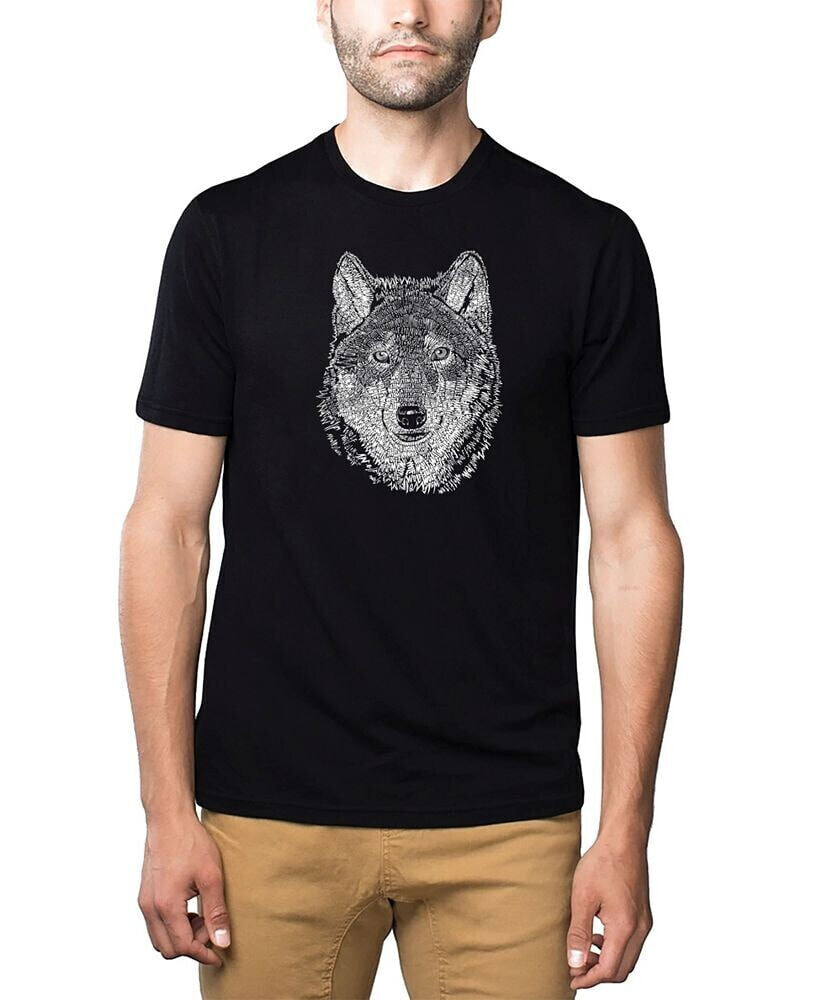 Men's Premium Word Art T-shirt - Wolf