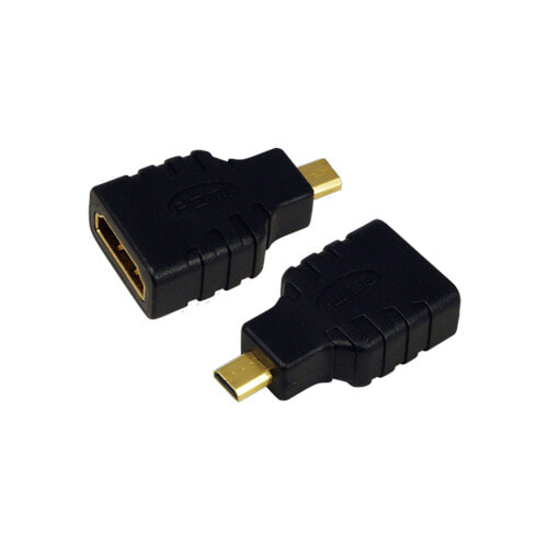LogiLink AH0010 кабельный разъем/переходник HDMI D HDMI A Черный