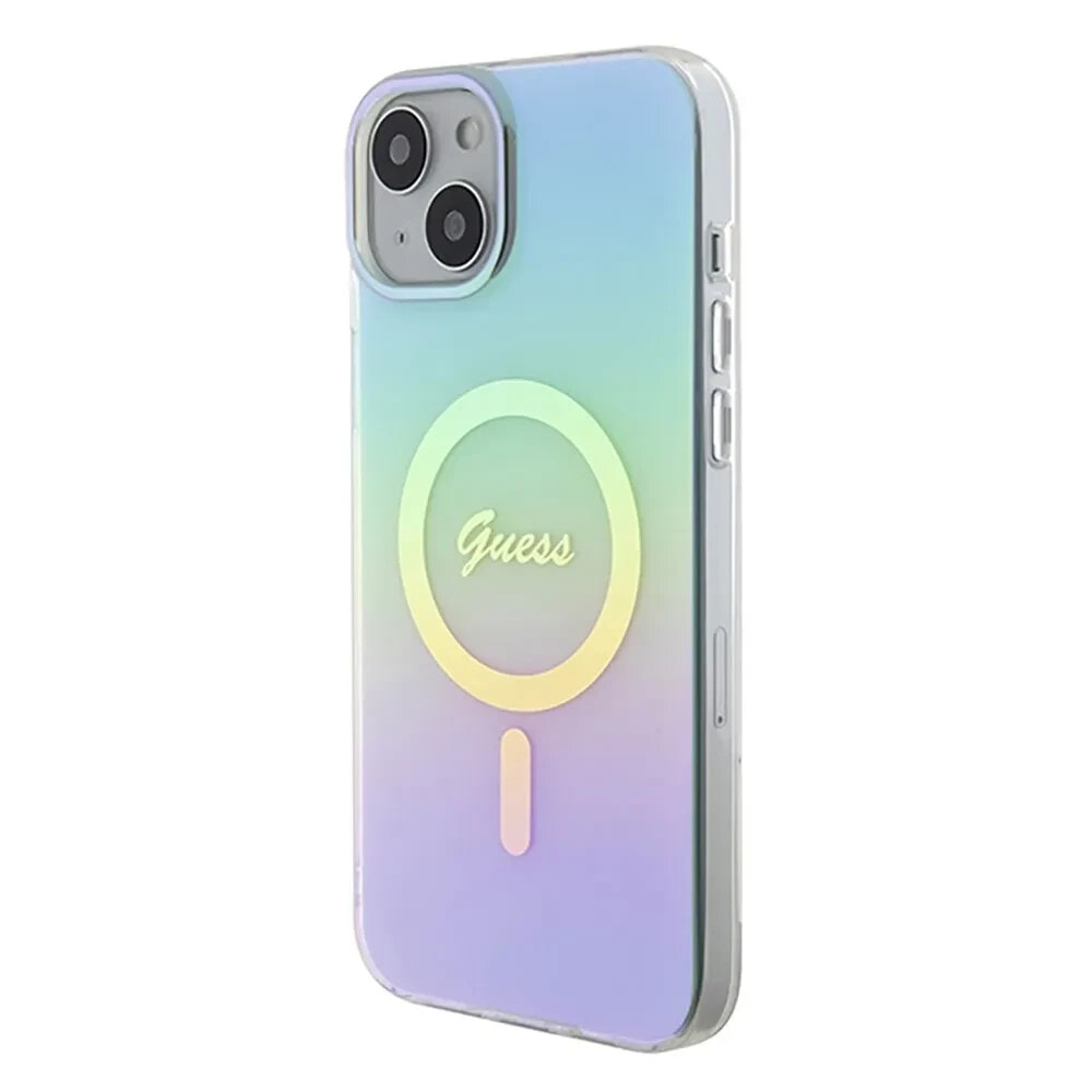 GUESS Guhmp15Mhitsq iPhone 15 Plus14 Plus 6.7 Turkusowyturquoise Iml Iridescent phone case