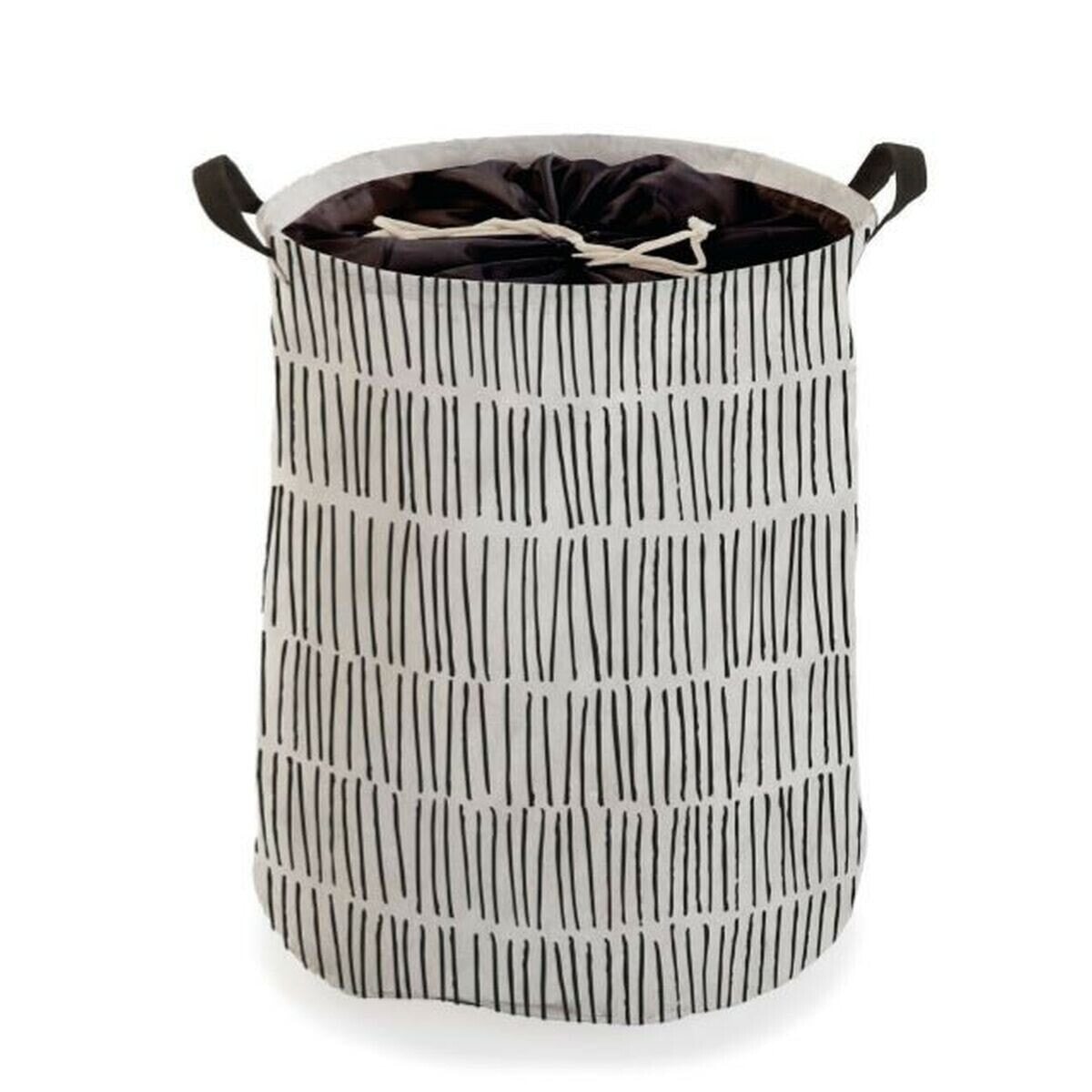 Laundry basket Versa New Lines Polyester Textile (38 x 48 x 38 cm)