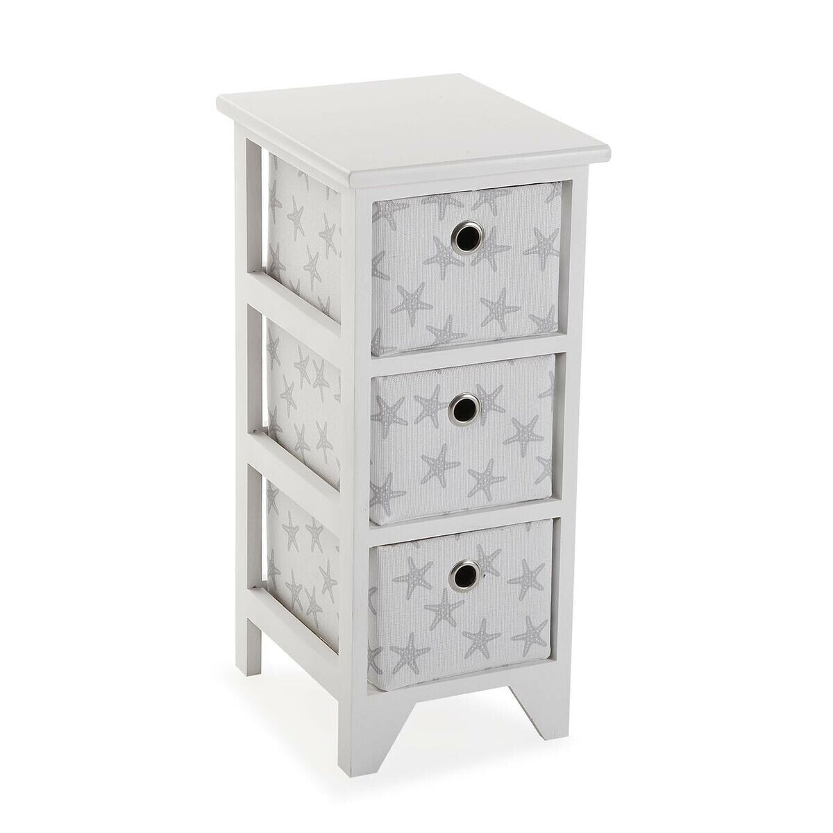 Chest of drawers Versa Grey Stars Wood 29 x 58 x 23 cm