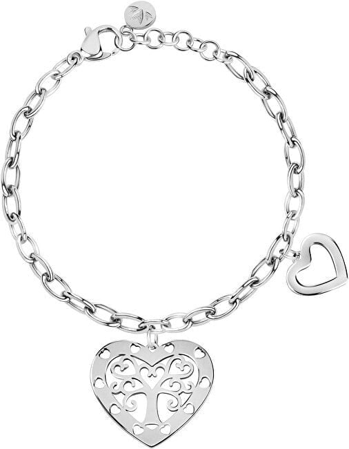 Talismani SAQE35 Solid Steel Heart Bracelet