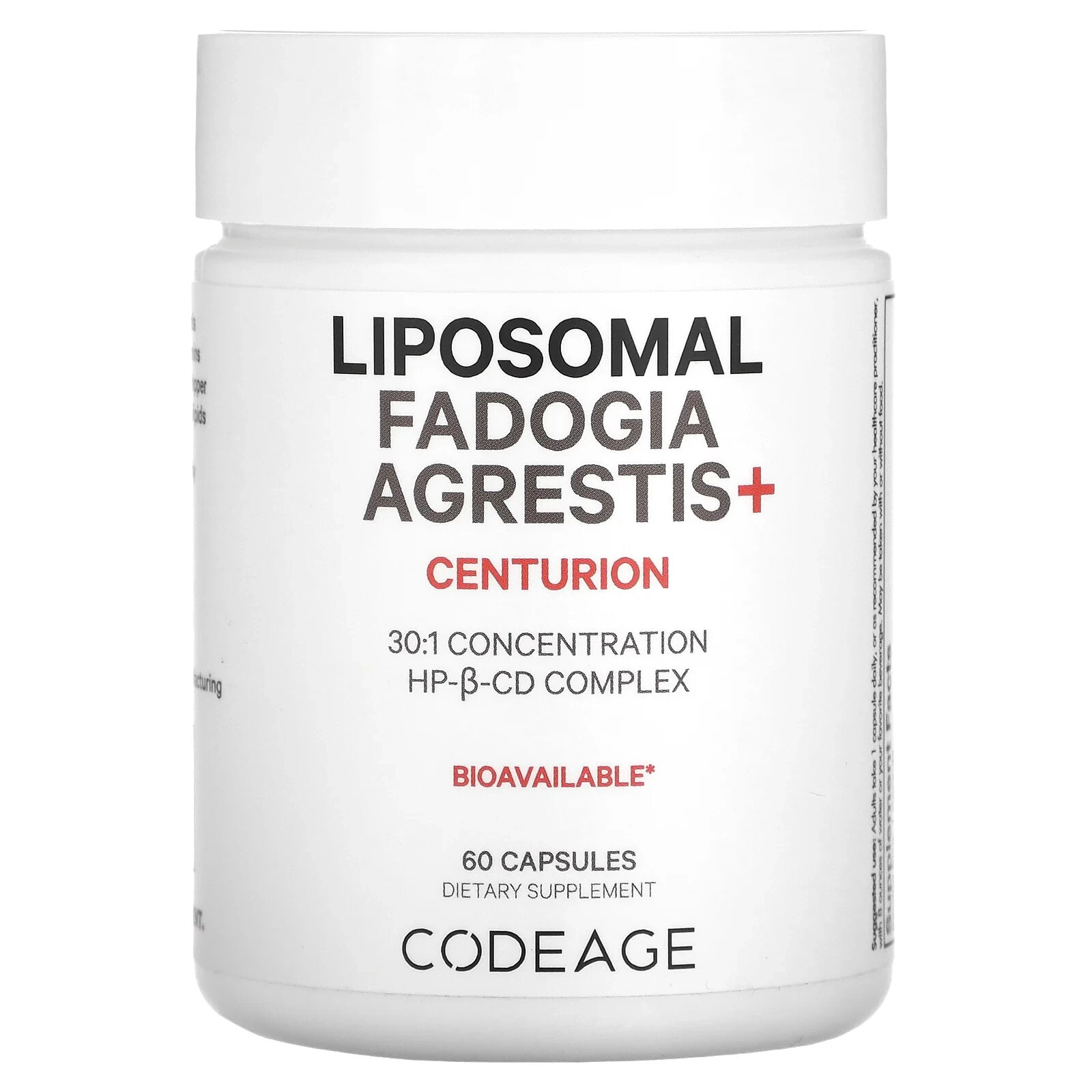 Codeage, Liposomal Fadogia Agrestis +, 60 капсул