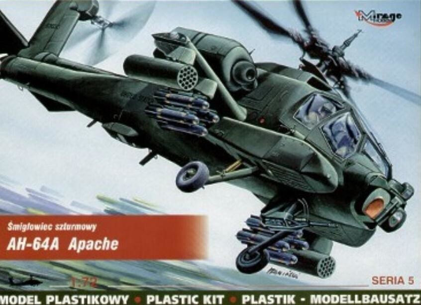 Сборная модель или аксессуар для детей Mirage Śmigłowiec szturmowy AH-64A 'Apache'