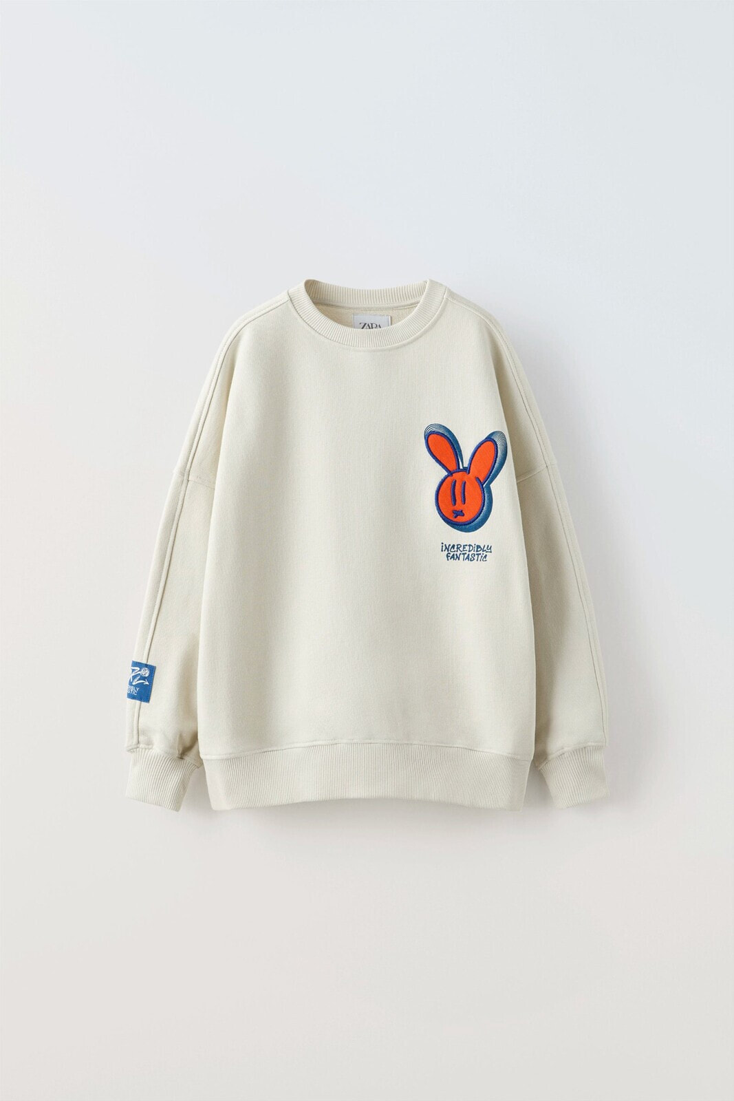 Embroidered rabbit sweatshirt