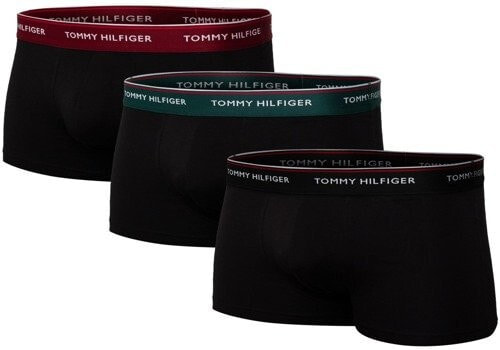 Мужские  трусы боксеры черные 3 пары Bokserki Tommy Hilfiger Multicolor 3 Pack - UM0UM01234 009