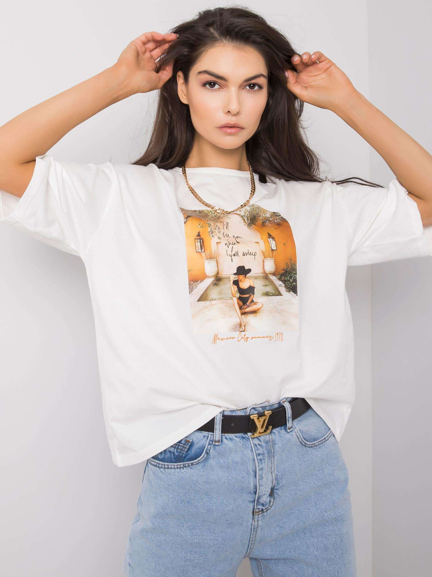 Женская футболка свободного кроя с удлиненным рукавом Factory Price