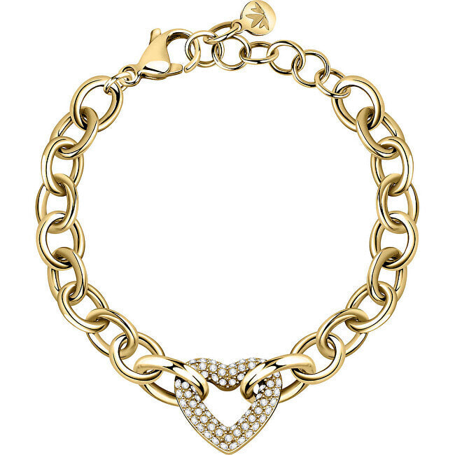 Женский браслет Morellato Charming gilded bracelet with heart Incontri SAUQ09