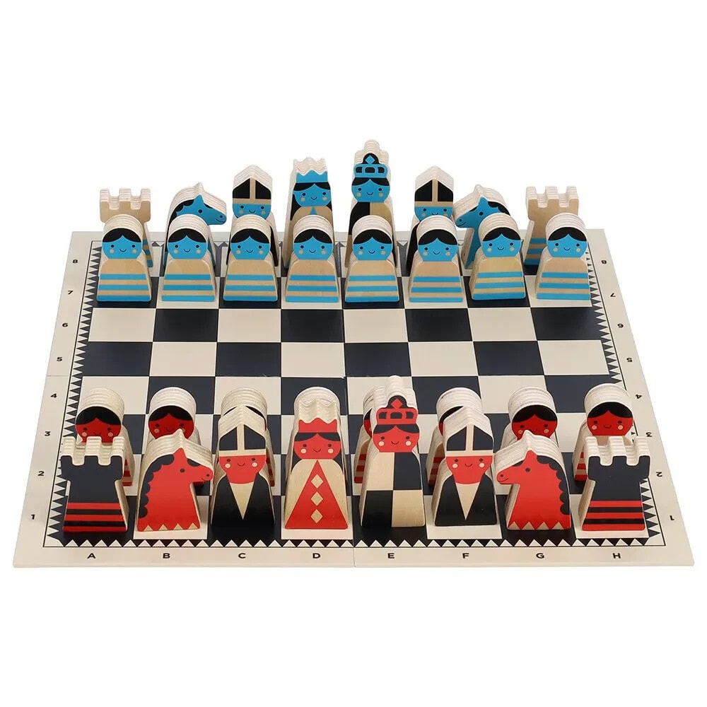 PETIT COLLAGE On The Move Wooden Chess Set Board Game