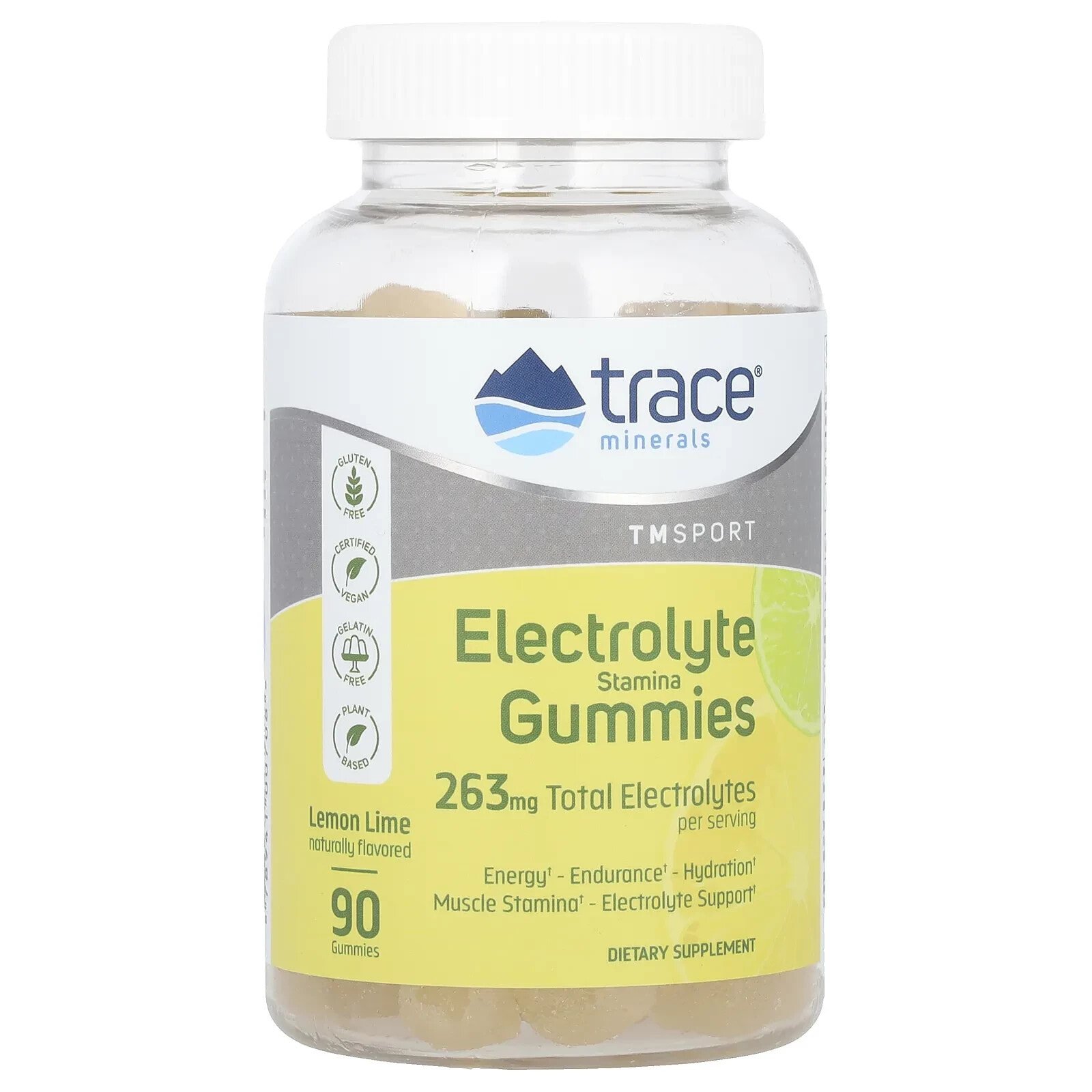 TM Sport, Electrolyte Stamina Gummies, Watermelon, 263 mg, 90 Gummies (87.66 mg per Gummy)