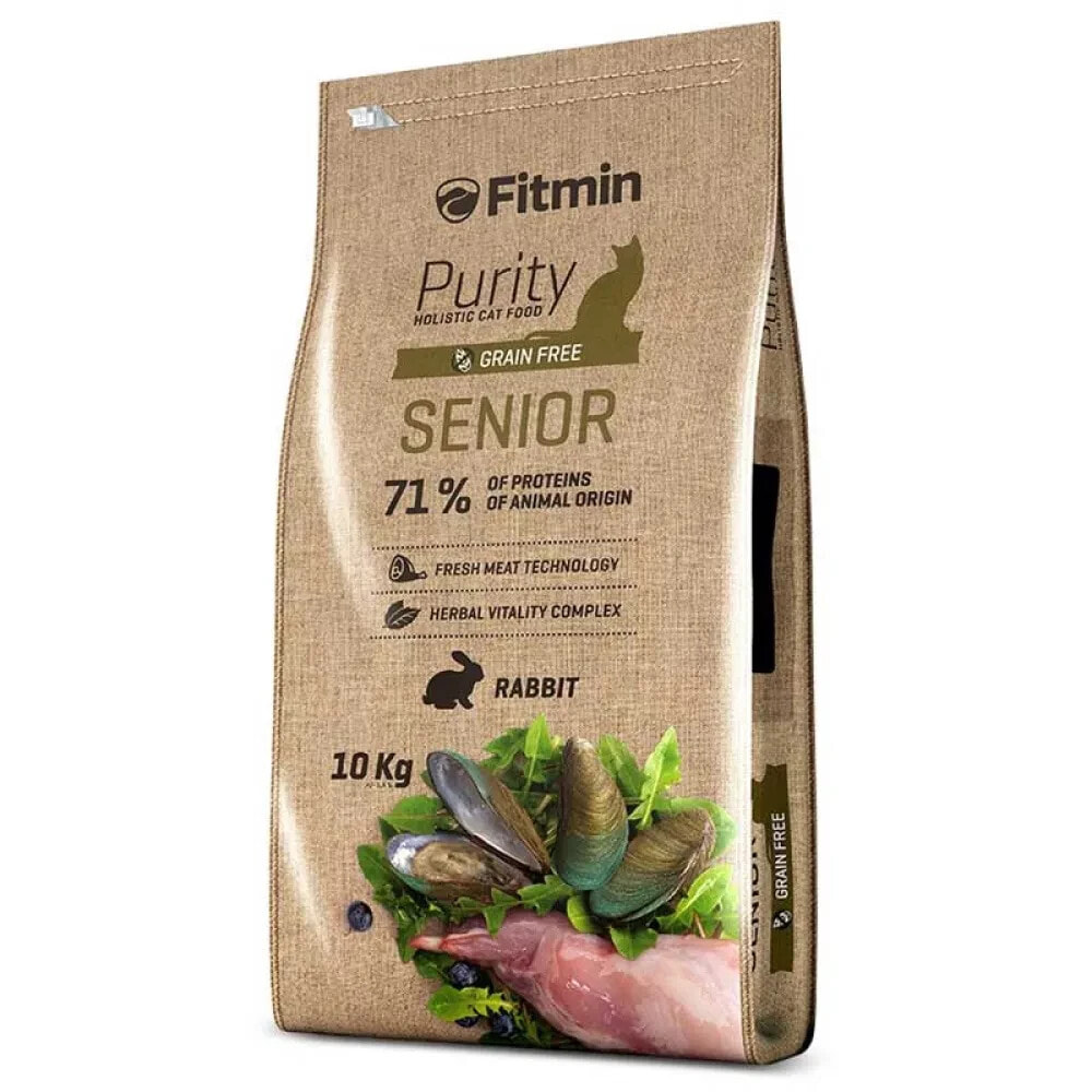 FITMIN Purity Senior cat rabbit food 10kg