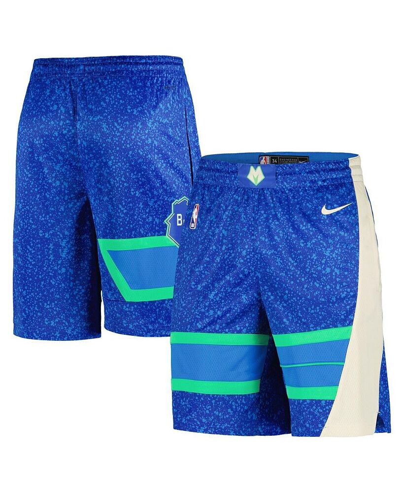 Nike men's Royal Milwaukee Bucks 2023/24 City Edition Swingman Shorts