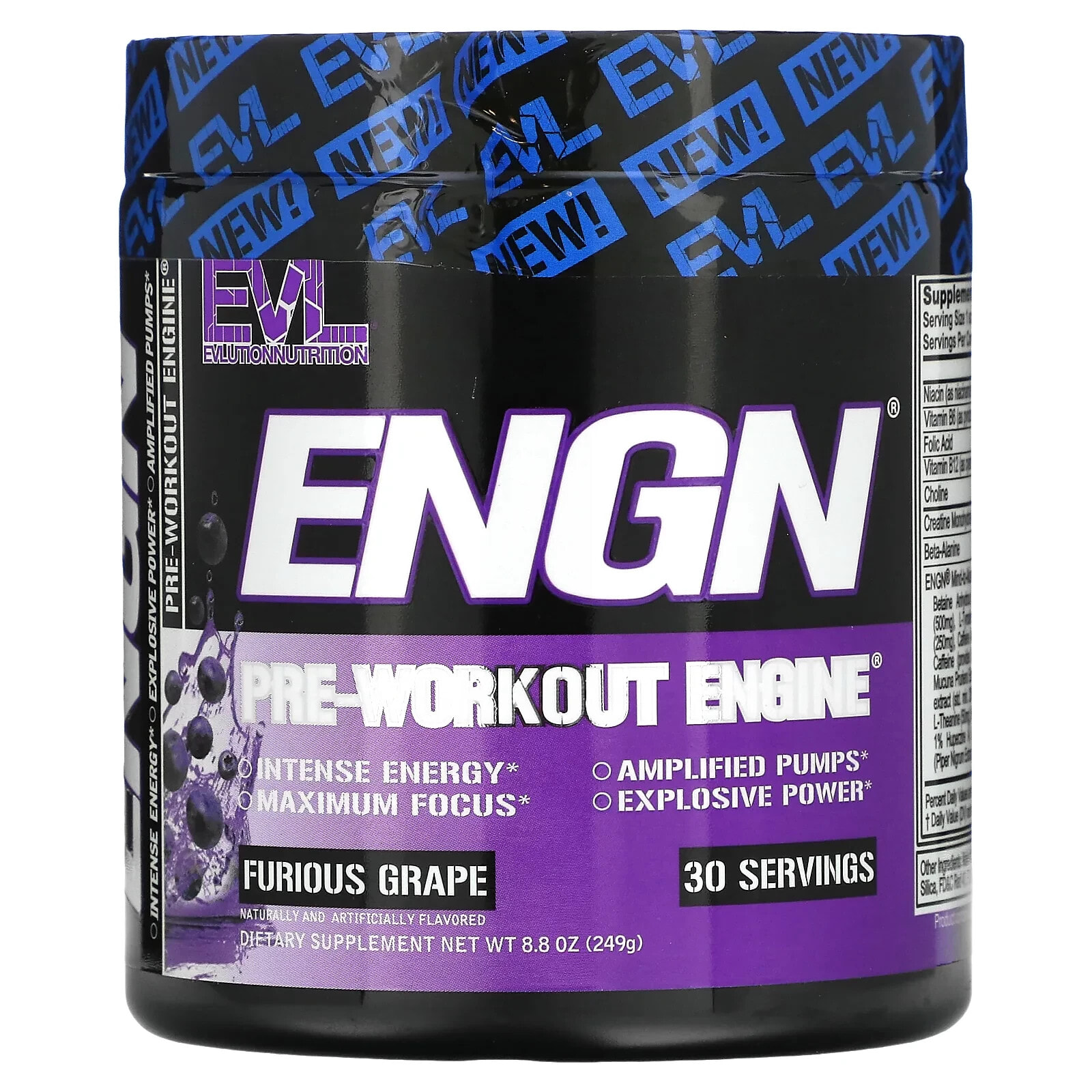 ENGN, Pre-Workout Engine, Blue Raz, 11 oz (312 g)