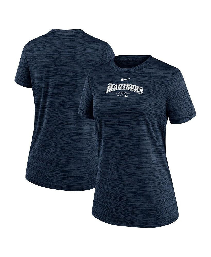 Nike women's Navy Seattle Mariners Authentic Collection Velocity Performance T-shirt