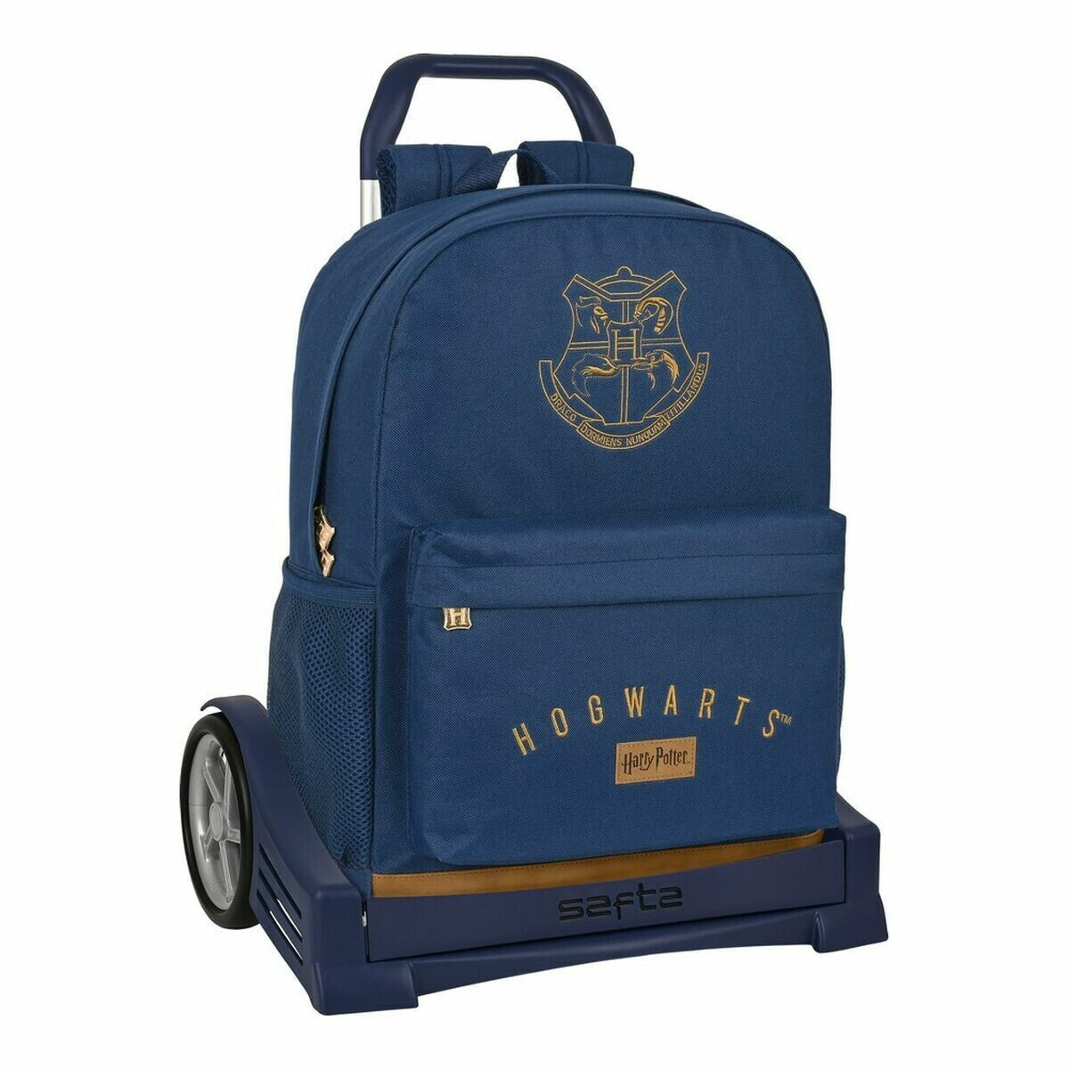 School Rucksack with Wheels Safta Navy Blue Harry Potter 32 x 14 x 43 cm
