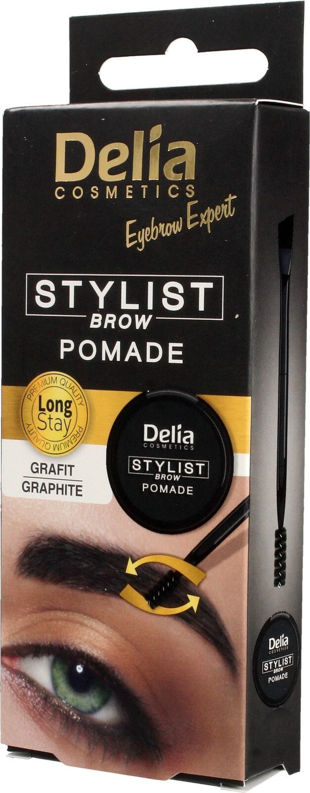 Delia Delia Cosmetics Eyebrow Expert Eyebrow pomade Graphite 1pc