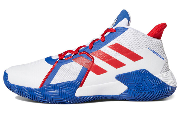 adidas Court Vision 2.0 中帮 复古篮球鞋 男女同款 白蓝 / Кроссовки Adidas Court Vision 2.0 Vintage Basketball Shoes FY9378