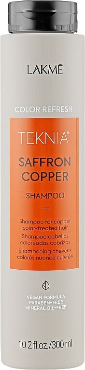 Shampoo zur Erneuerung der Farbe von Kupferhaaren - Lakme Teknia Color Refresh Saffron Copper Shampoo