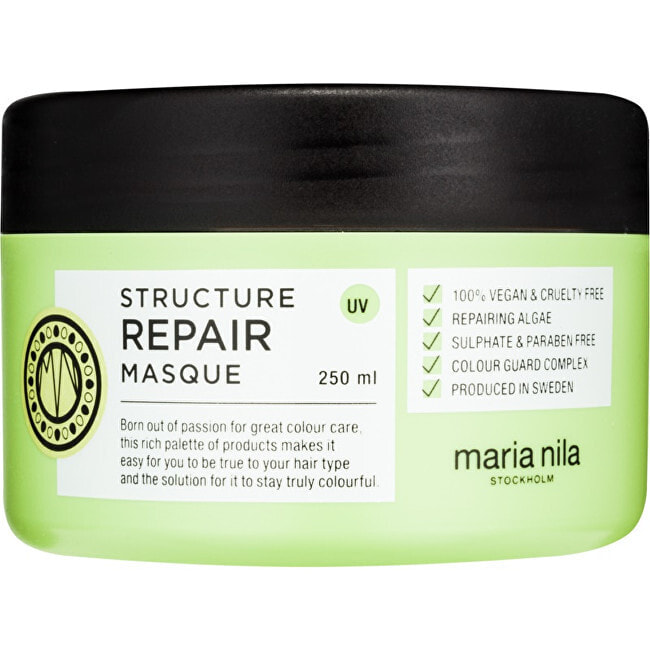 Maria Nila Structure Repair Masque Восстанавливающая маска для окрашенных и поврежденных волос, без сульфатов 250 мл