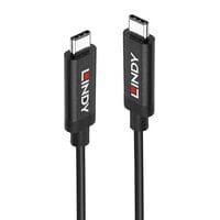 Lindy 43348 USB кабель 3 m USB 3.2 Gen 2 (3.1 Gen 2) USB C Черный