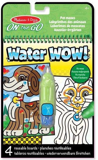 Раскраска для рисования Melissa & Doug Kolorowanka Water Wow! Pet Mazes