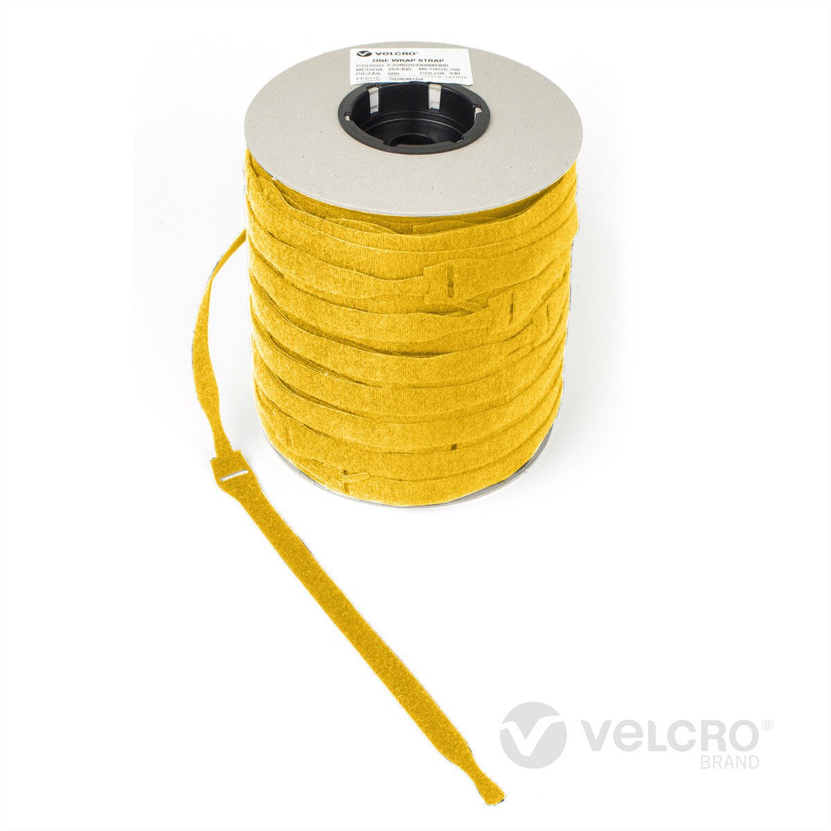 VELCRO ONE-WRAP - Releasable cable tie - Polypropylene (PP) -  - Yellow - 200 mm - 20 mm - 750 pc(s)