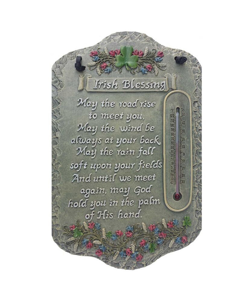 Welcome Sign, Irish Blessing Porch Decor, Resin Slate Plaque, Ready to hang Decor, 7.75