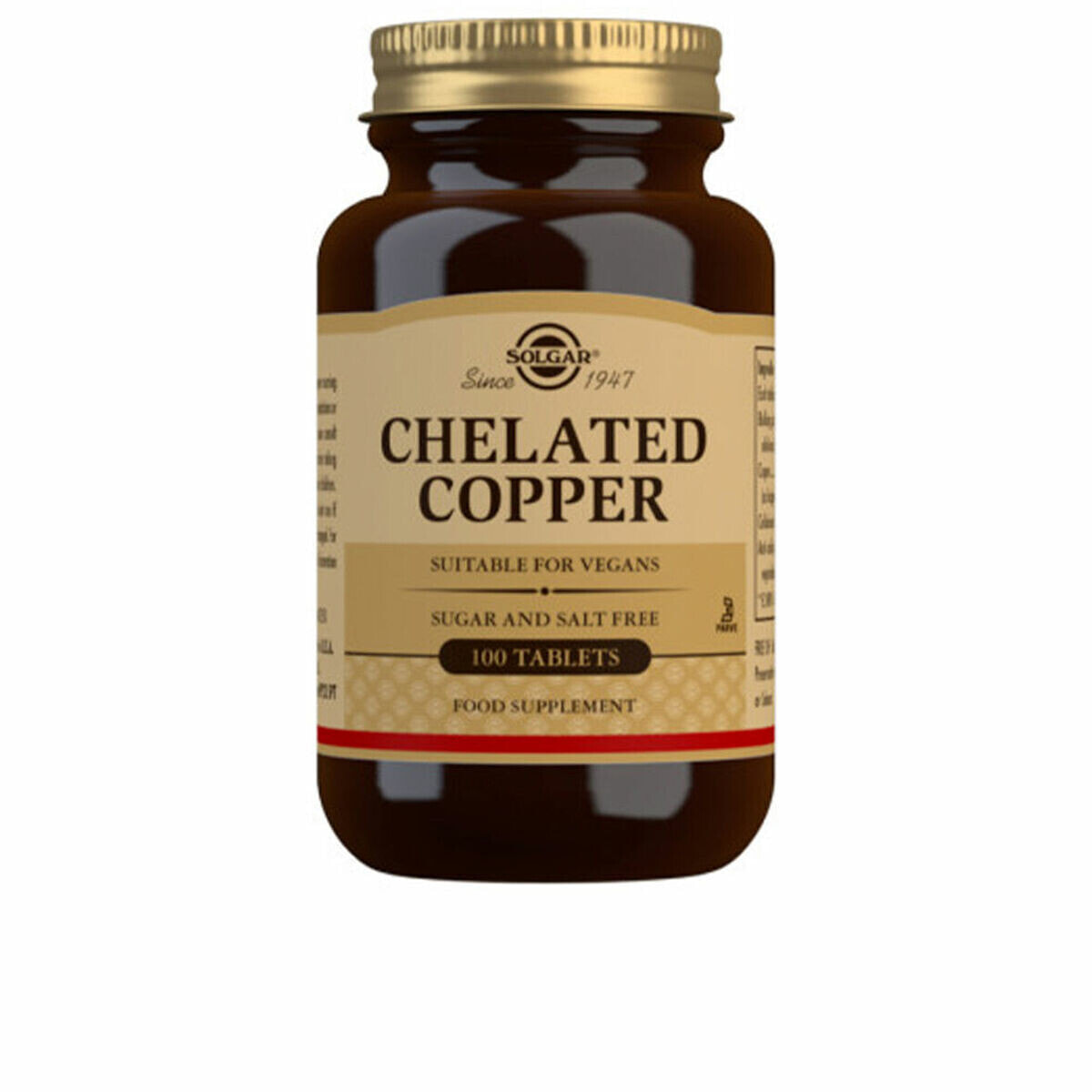 Chelated Copper Solgar 100 Units