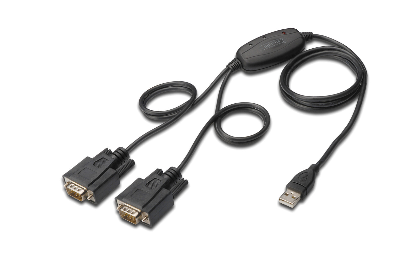 Digitus USB 2.0 - 2x RS-232 Черный DA-70158